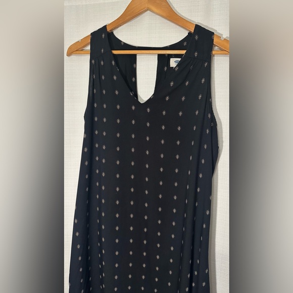 Old Navy Black snd Tan Sleeveless Swing Dress Size Medium Tall - Picture 2 of 11